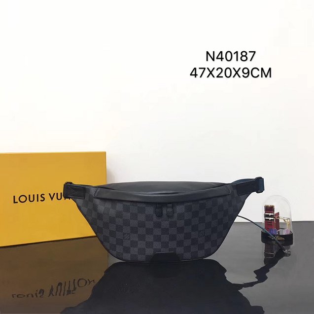 2019 louis vuitton original damier graphite discovery bumbag n40187