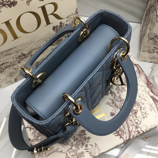Dior original lambskin small my ABCdior bag M0538 royal blue