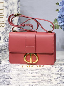 Dior original smooth calfskin 30 montaigne flap bag M9203 red