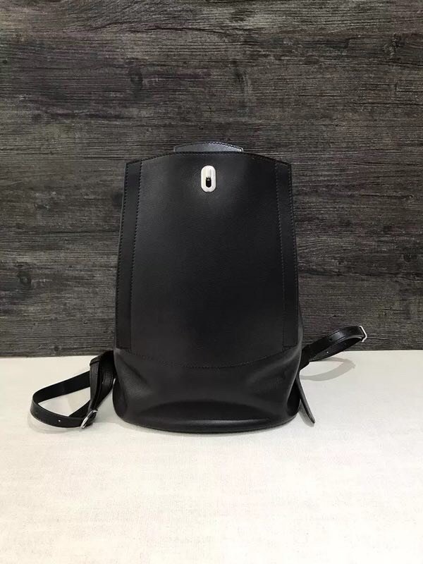 Hermes original handmade swift leather evelyn GR24 backpack H024 black