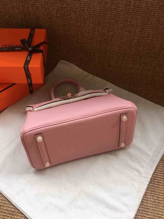 Hermes soft calf leather birkin 35 bag H35-5 pink