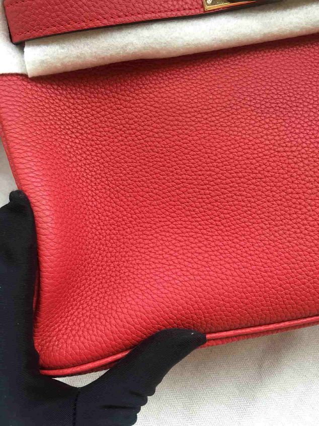 Hermes soft calf leather birkin 30 bag H30-5 red