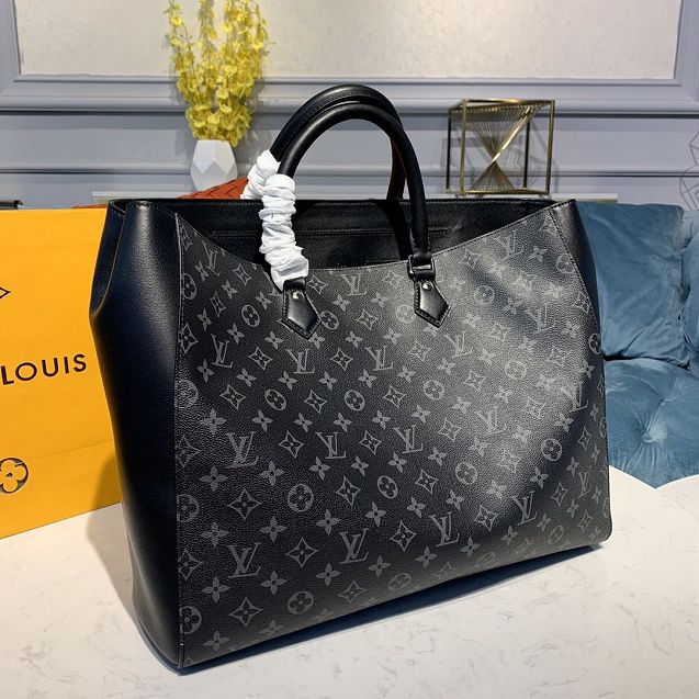 Louis vuitton original monogram eclipse grand sac tote bag M44733 