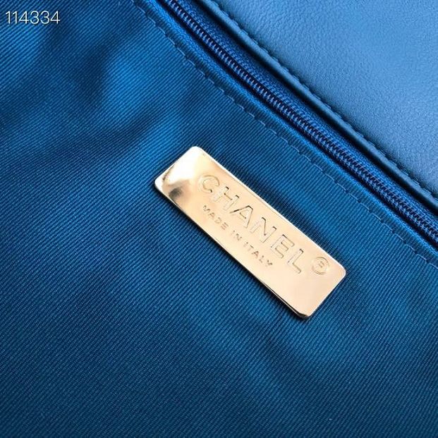 2020 CC original lambskin 19 maxi flap bag AS1162 turquoise