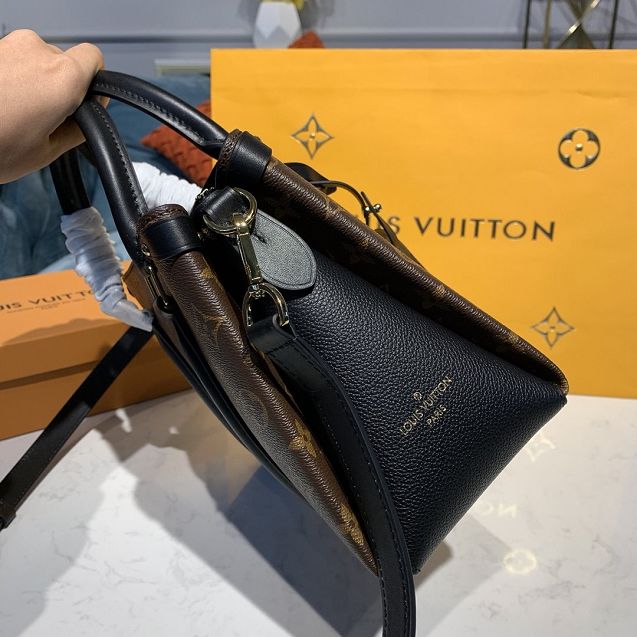 2020 louis vuitton original monogram soufflot  handbag BB M44898 black