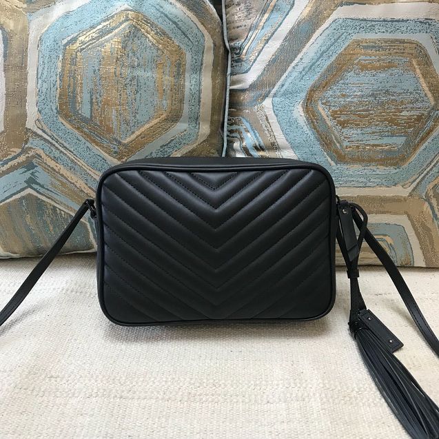 YSL original calfskin lou camera bag 574494 black