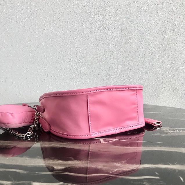 Prada original nylon re-edition 2000 hobo bag 1BC114 pink