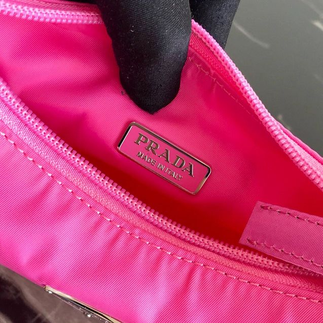 Prada original nylon mini hobo bag MV519 pink