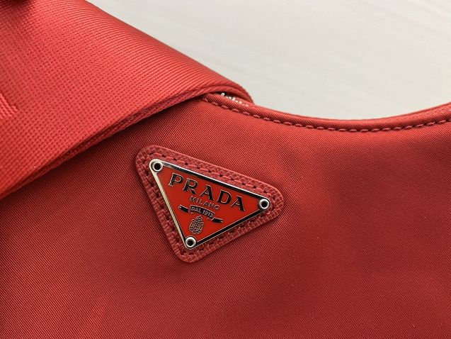 Prada original nylon shoulder bag 1BH204 red