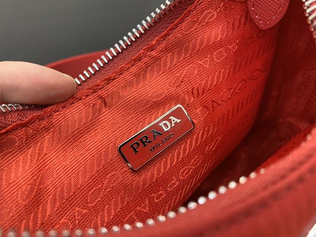 Prada original nylon shoulder bag 1BH204 red