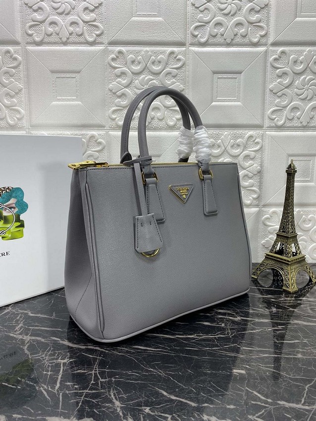 Prada saffiano leather tote bag 1BA274 grey