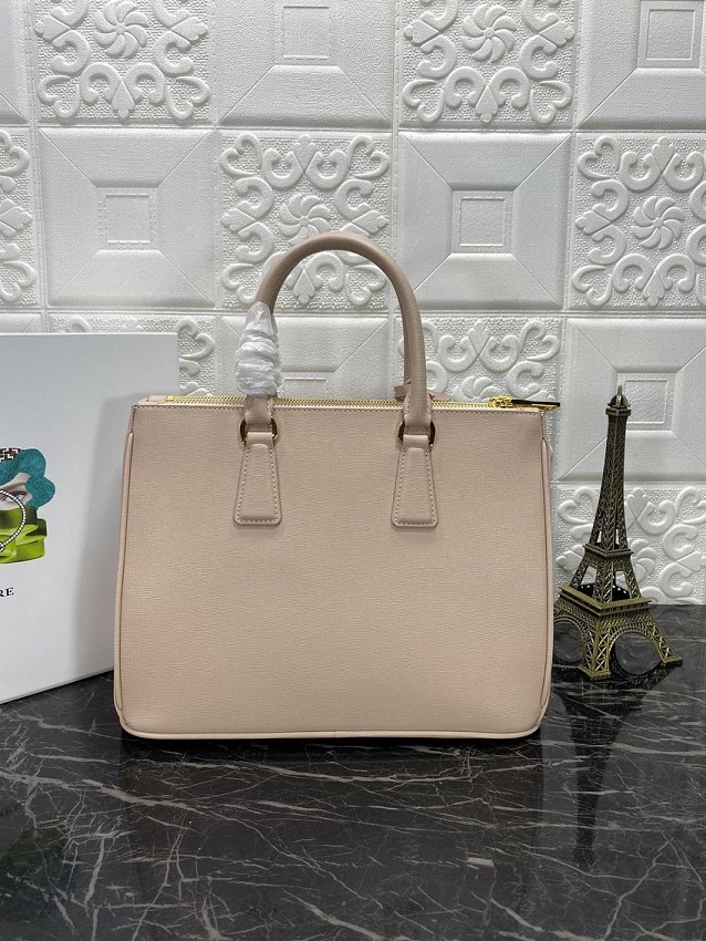 Prada saffiano leather tote bag 1BA274 light apricot