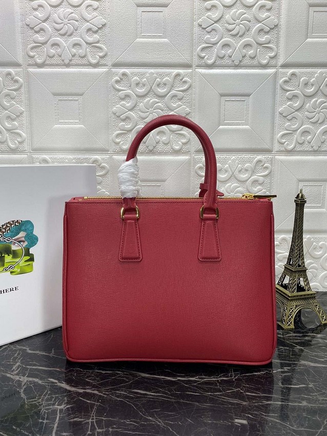 Prada saffiano leather tote bag 1BA274 red