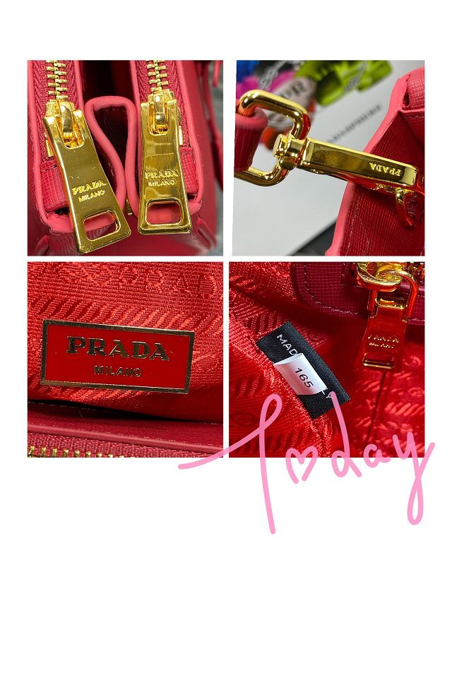 Prada saffiano leather tote bag 1BA274 red