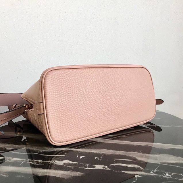 Prada original saffiano leather matinee small handbag 1BA251 pink