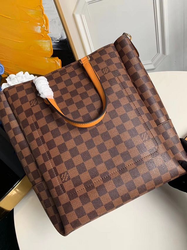 2020 louis vuitton original damier ebene belmont mm N60293 yellow