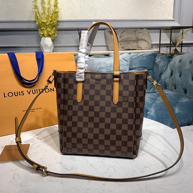 2020 louis vuitton original damier ebene belmont pm N60296 yellow