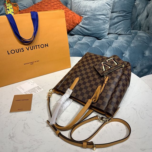 2020 louis vuitton original damier ebene belmont pm N60296 yellow