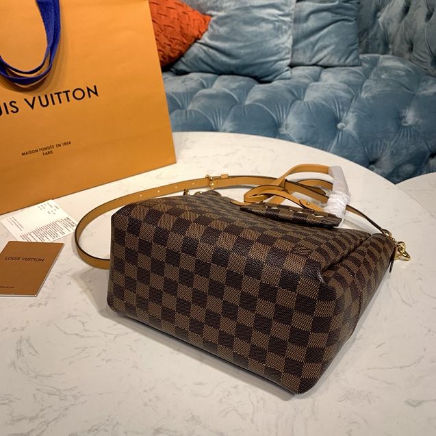 2020 louis vuitton original damier ebene belmont pm N60296 yellow