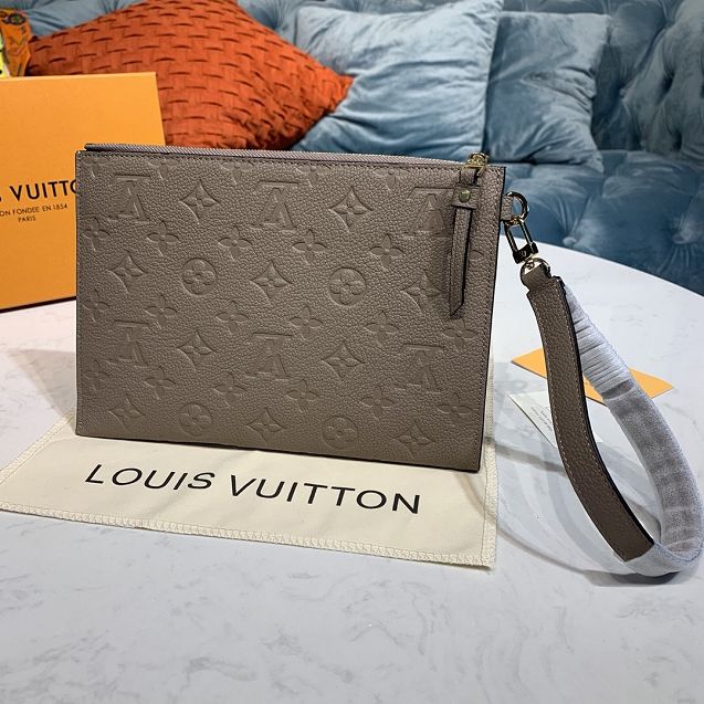 Louis vuitton original monogram calfskin melanie pochette M68707 pink