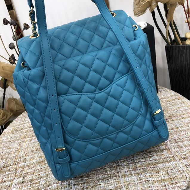 CC original lambskin large backpack A91122 turquoise