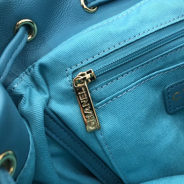 CC original lambskin medium backpack A91121 turquoise