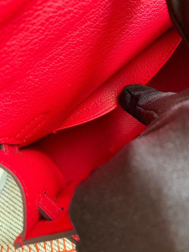 Hermes original epsom leather mini kelly 19 bag K0019 red