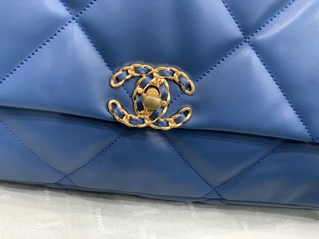2020 CC original lambskin 19 maxi flap bag AS1162 royal blue