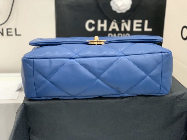 2020 CC original lambskin 19 maxi flap bag AS1162 royal blue
