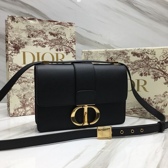 Dior original grained calfskin 30 montaigne bag M9203 black