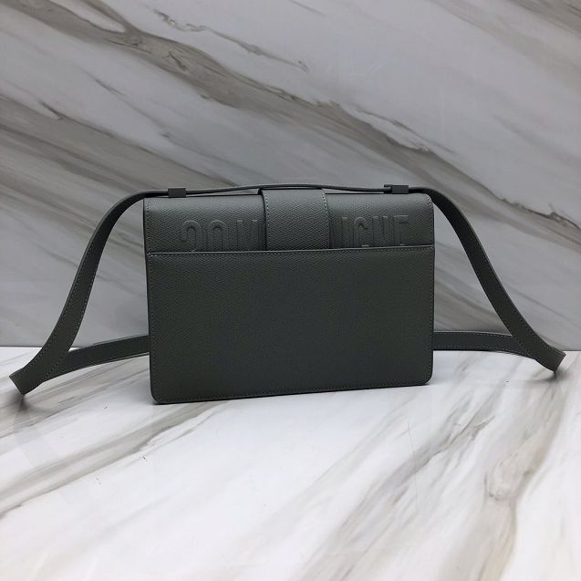 Dior original grained calfskin ultra-matte 30 montaigne bag M9203 grey