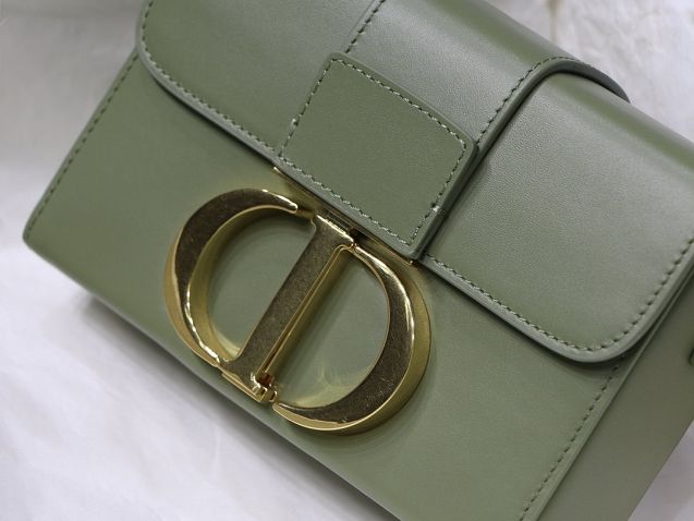 Dior original smooth calfskin mini 30 montaigne bag M9204 light green