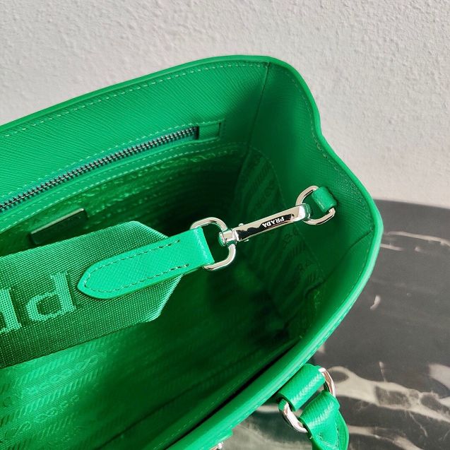 Prada original saffiano leather galleria micro bag 1BA296 green