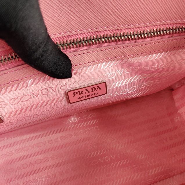 Prada original saffiano leather galleria micro bag 1BA296 pink