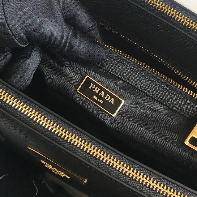 Prada original saffiano leather medium tote bag 1BA1801 black