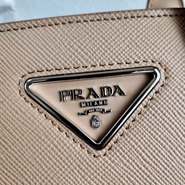 Prada original saffiano leather small monochrome bag 1BA269 apricot