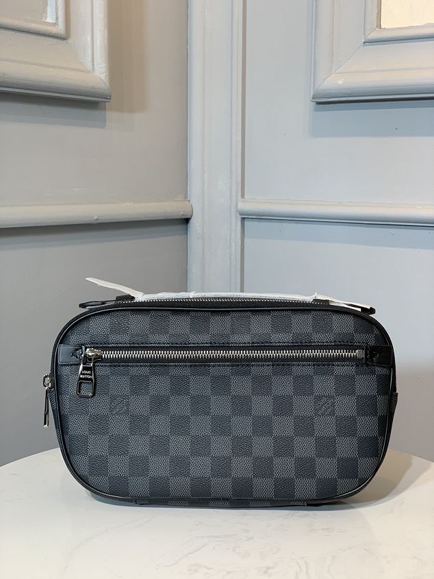 Louis vuitton damier graphite ambler bumbag N41289