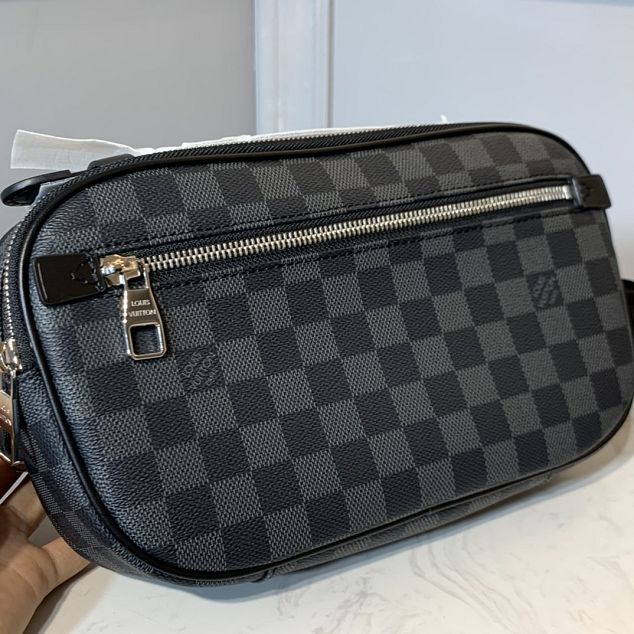 Louis vuitton damier graphite ambler bumbag N41289