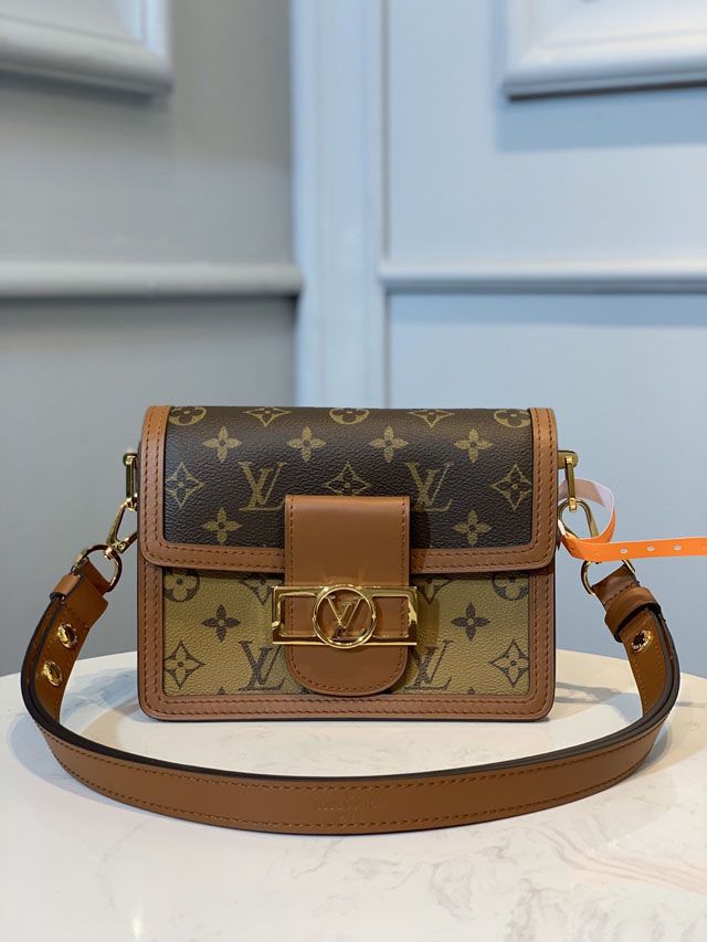 Louis vuitton original handmade monogram reverse dauphine mm m44391