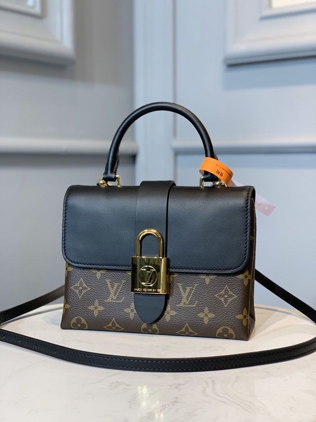 Louis vuitton original handmade calfskin&monogram locky bb M44141 black