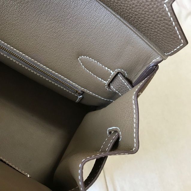 Hermes original togo leather birkin 30 bag H30-1 etoupe grey
