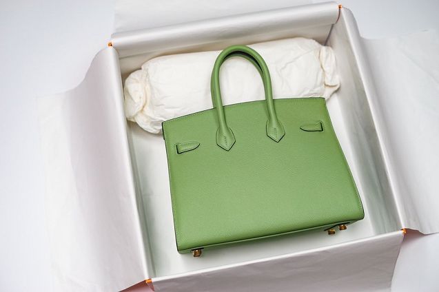 Hermes original epsom leather birkin 30 bag H30-3 vert criquet