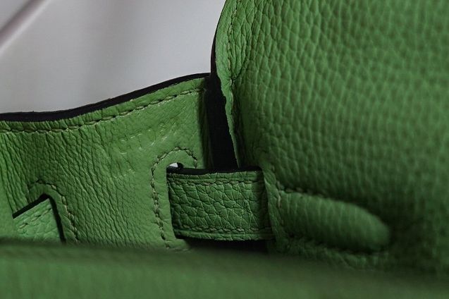 Hermes original togo leather kelly 32 bag K32 vert criquet