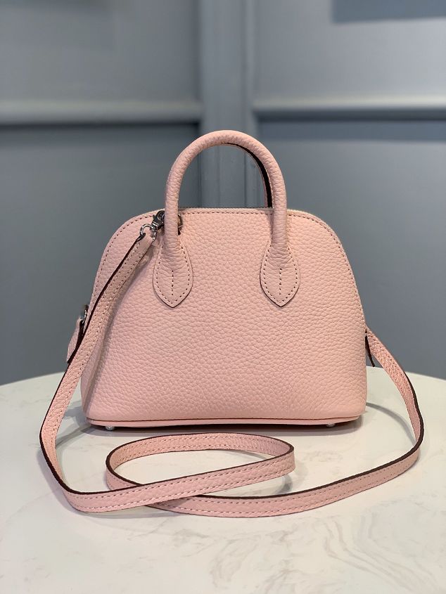 Hermes original togo leather mini bolide bag H018 light pink