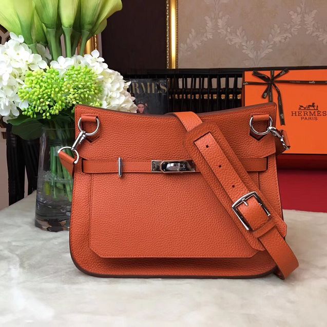 Hermes original calfskin jypsiere bag J034 orange