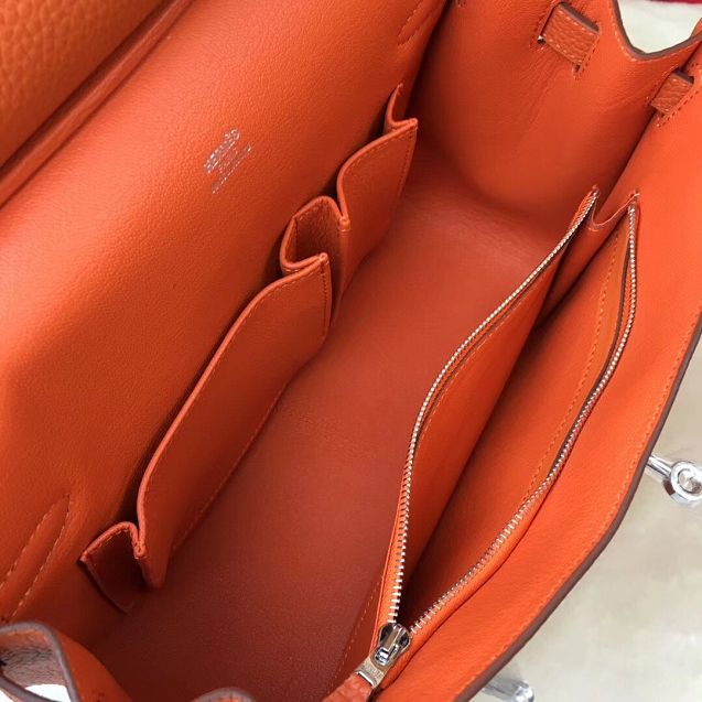 Hermes original calfskin jypsiere bag J034 orange