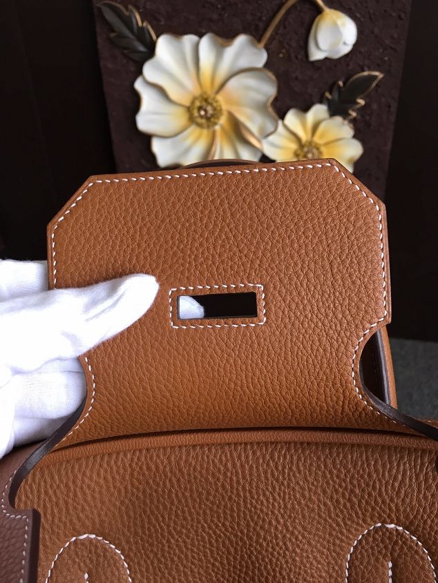 Hermes original togo leather hac birkin 40 bag HB0023 brown