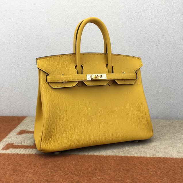 Hermes original epsom leather birkin 35 bag H35-3 amber