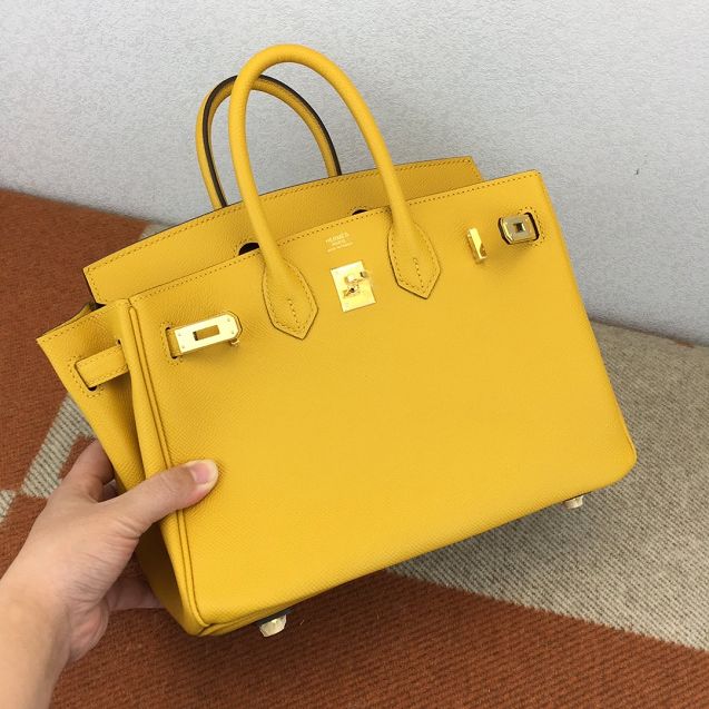 Hermes original epsom leather birkin 30 bag H30-3 amber