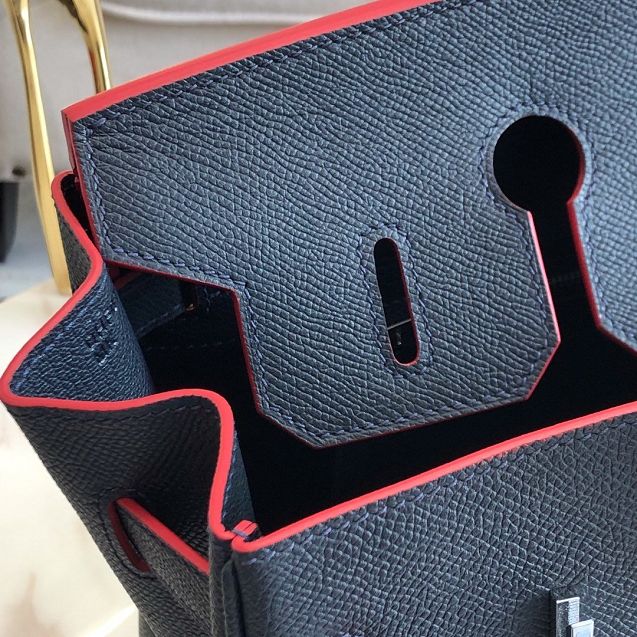 Hermes original epsom leather birkin 30 bag H30-3 black&red